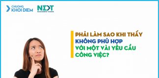 chuong khoi diem next management trainee khong phu hop voi yeu cau cong viec