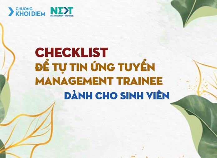 chuong khoi diem next management trainee CHECKLIST chuẩn bị management trainee.jpg