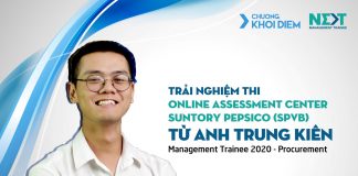 9. chuong khoi diem next management trainee kinh nghiem thi Management Trainee Suntory Pepsico tu anh Trung Kien