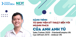 chuong khoi diem next management trainee kinh nghiem thi CDFresh Sales Fresher Sales Trainee Unilever FCV Anh Tu